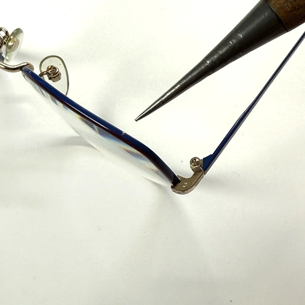 TURA MOD 272 Eyeglasses‎ Frame Only 5 3/4 55-18-145 OA Blue Red Made in Japan